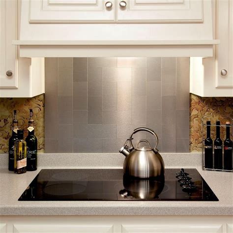 stainless steel wall mount backsplash